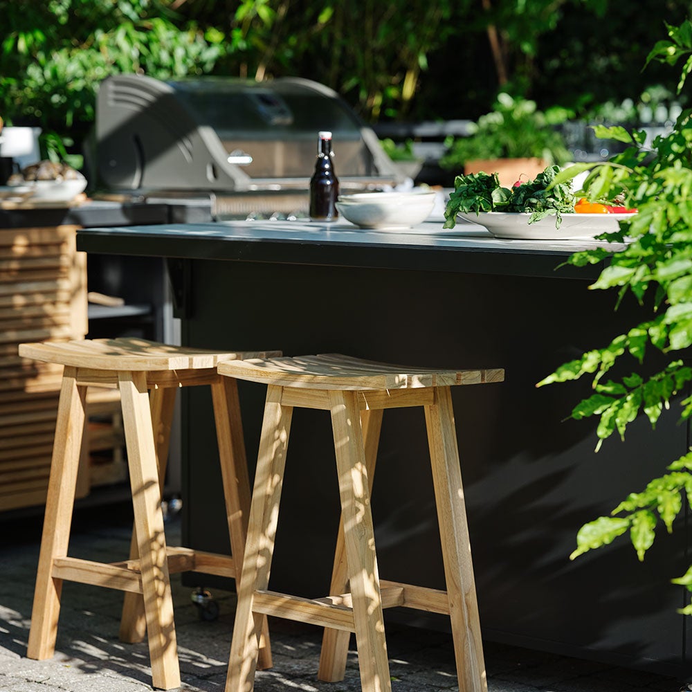 Fornax Küchenzeile groß schwarz/grau