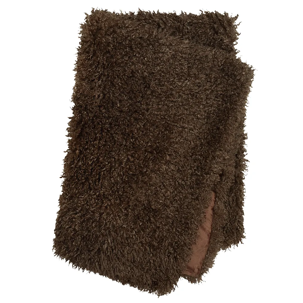 Skinnwille, Wooly Decke Brown