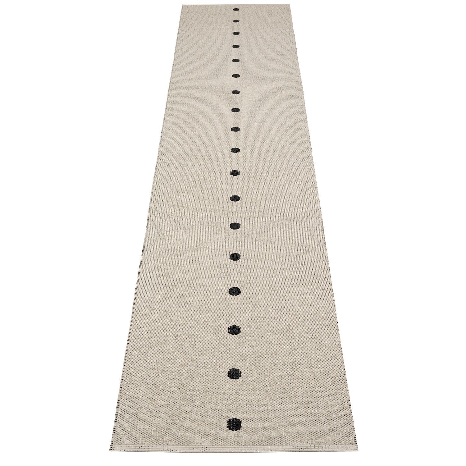 Peg Teppich 70x360 cm black / linen