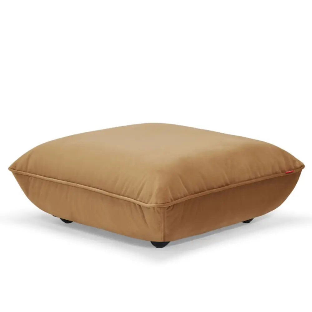 sumo fußbank velvet recycled almond