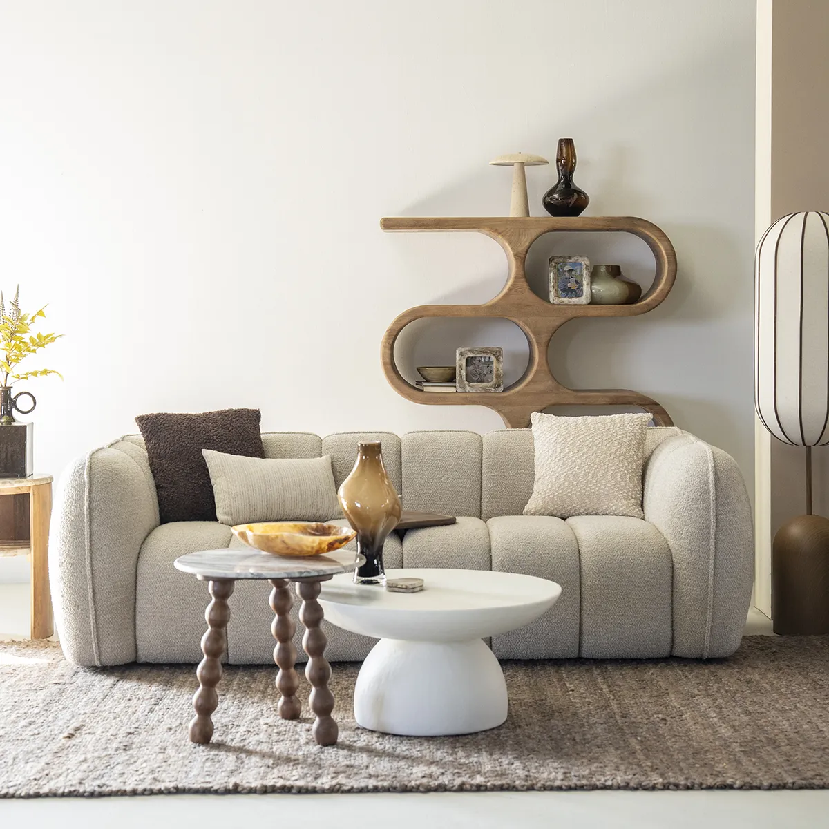 Sofa Cubetto (2,5-Sitzer) Taupe
