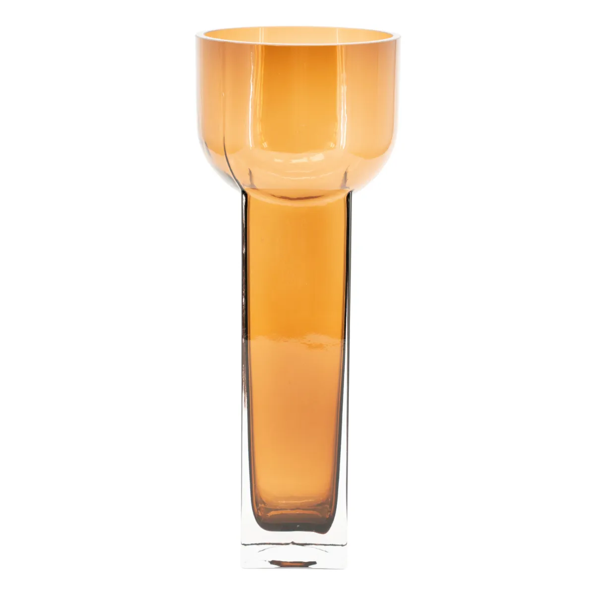 Vea 3 Vase 13x13x35 cm Glas braun