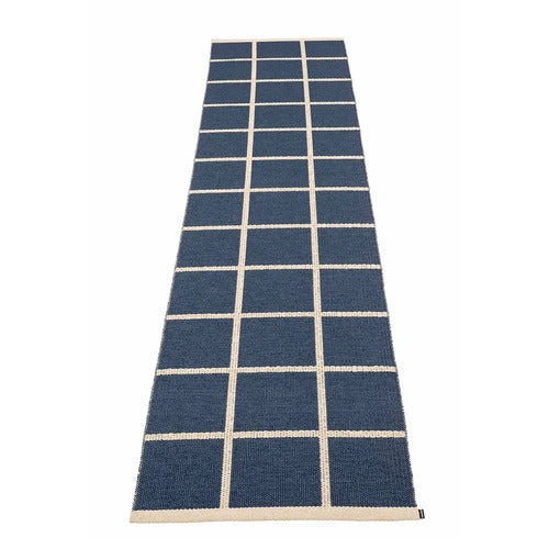 Gewebter Teppich Criss Dark Blue 70x300 cm