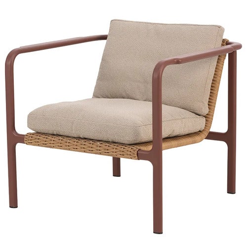 Motty sessel Zin Red / Teddy Beige