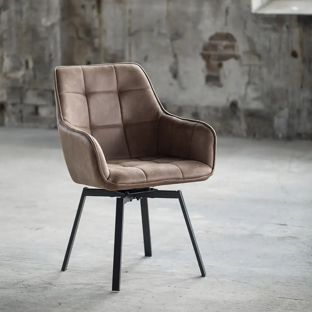 Carro Frame Stuhl mit Drehgelenk braun 2er-Pack