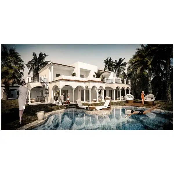 Wanddekoration Nachmittag in Palm Beach 180x75 cm