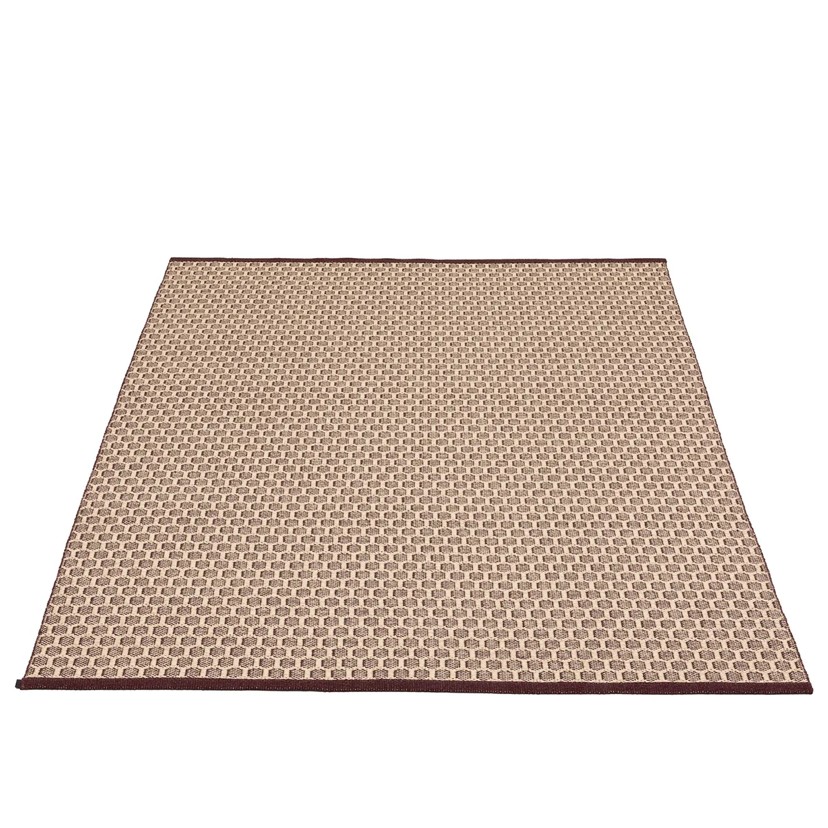 Wendbarer Kunststoffteppich MIMI Burgundy/Cream 180x260 cm