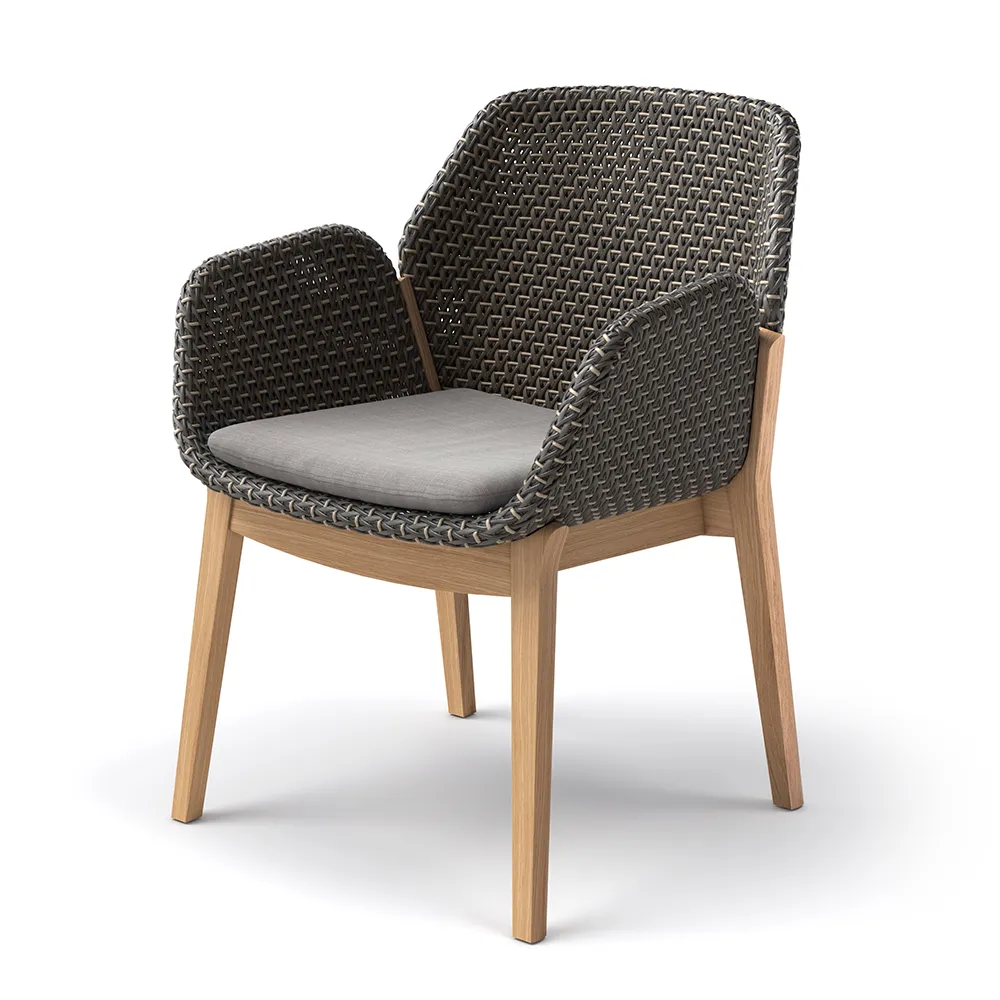 CALADIO Armlehnstuhl DF3 teak 0205 salak 0240