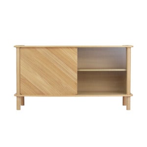 Italic Sideboard Eiche/Glas
