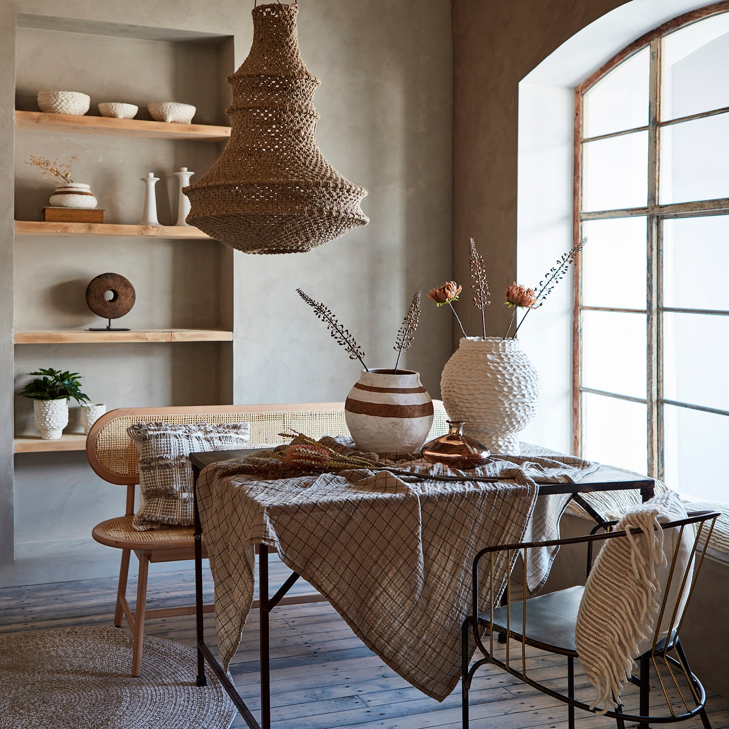  NEST Lampenschirm natur Ø50cm H65 cm