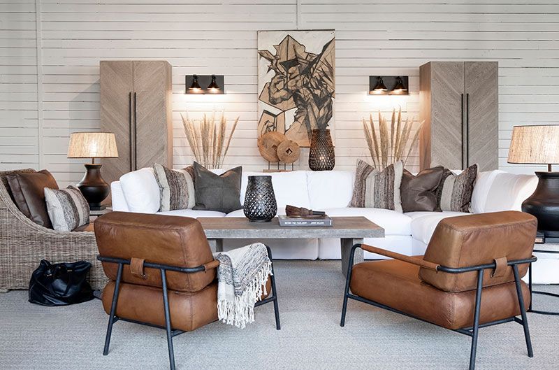 Sinclair Sessel Braun Leder