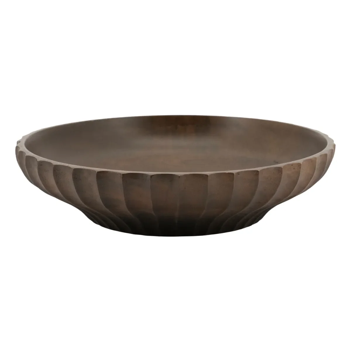 Yori large Schale 25x25x6 cm Mangoholz dark brown