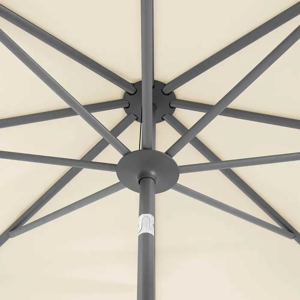 Twist sonnenschirm 300 cm anthracite Kat.5 601 Waterfall