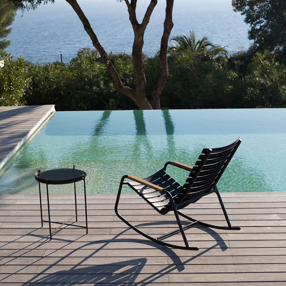 Edge Beistelltisch 46 cm Stahl schwarz