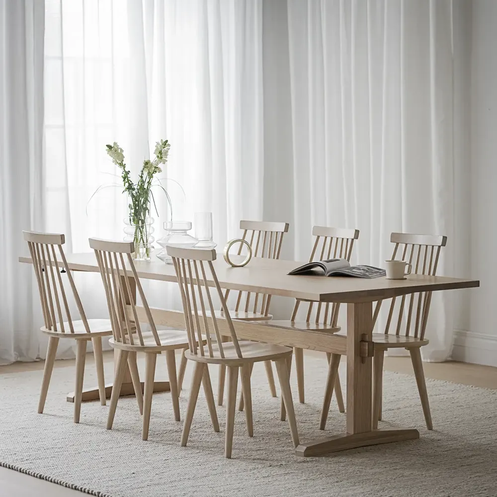 Lotta Esszimmerstuhl weiß pigmentiert