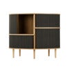 Audacious Highboard Schrank Eiche/Shadow