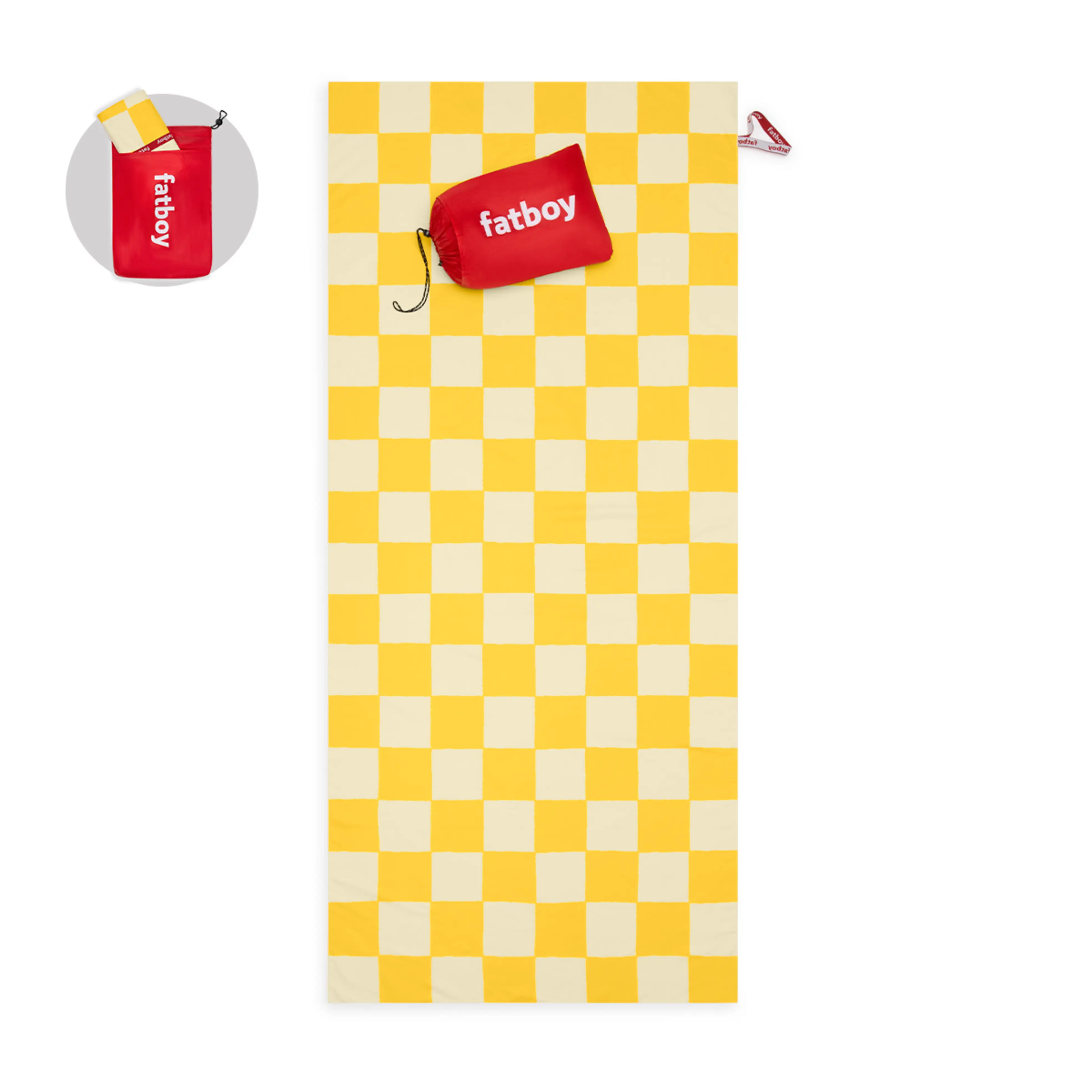 Beach baggy XL Schnelltrocknendes Handtuch chess corn