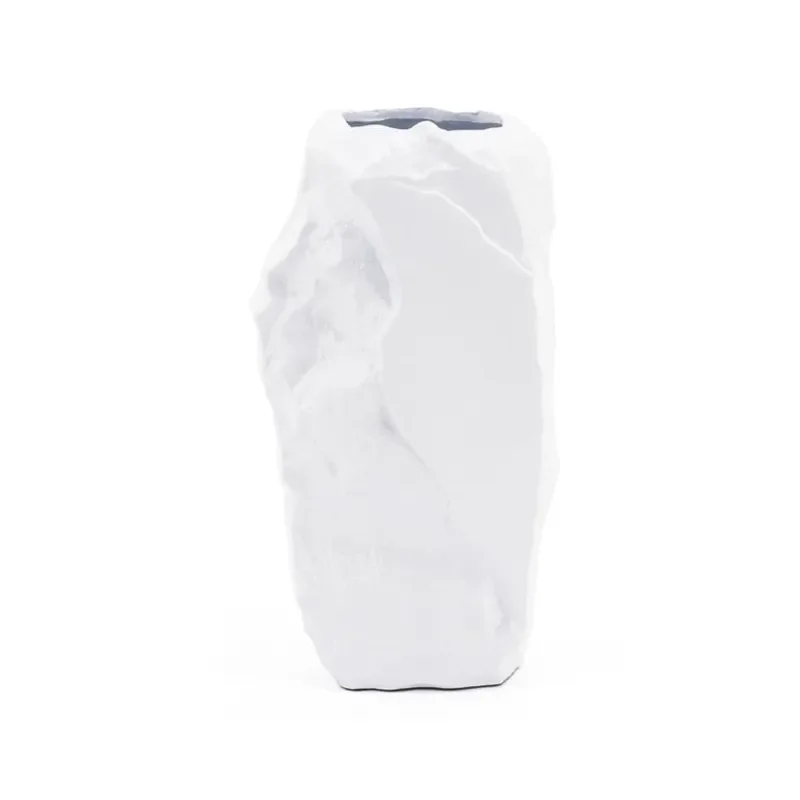 Pedra small 14x14x27 cm Aluminium weiß