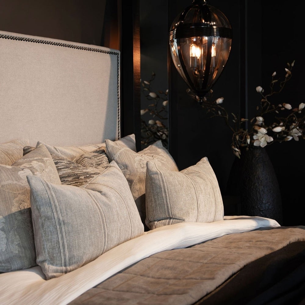 Serena Flower Kissenbezug 50x50 cm- Oyster