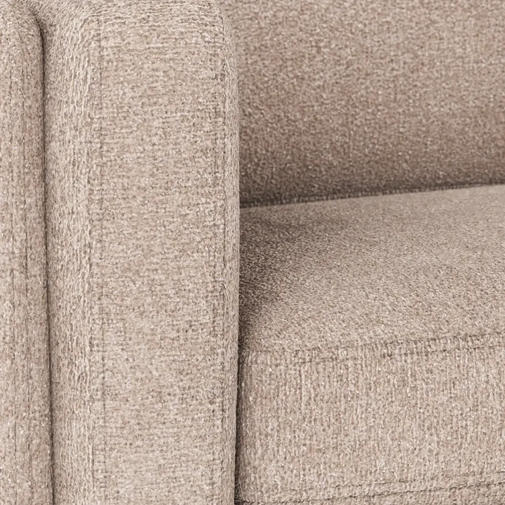 Braden 3-Sitzer Sofa Eiche/hellbeige