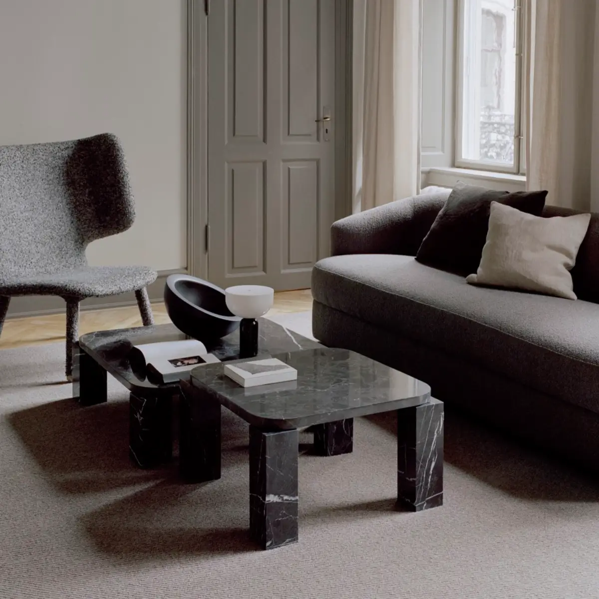 Atlas Couchtisch 60x60 Costa Schwarz