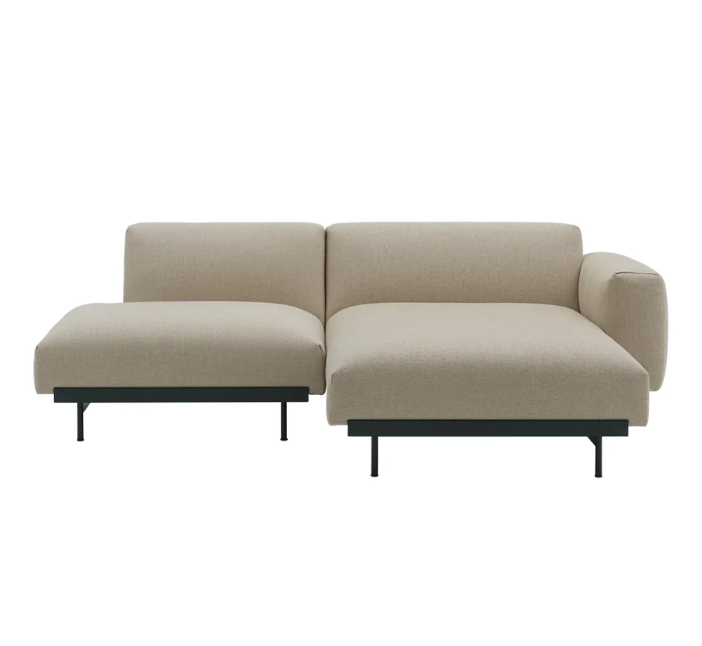 , In Situ 2-Sitzer-Modulsofa - Config 7 - Ecriture240/Schwarz