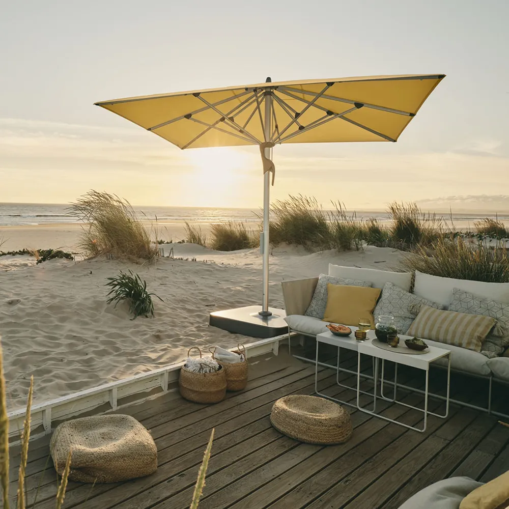 Fortello LED 300x300 cm sonnenschirm alu Cat.5 515 Cloud