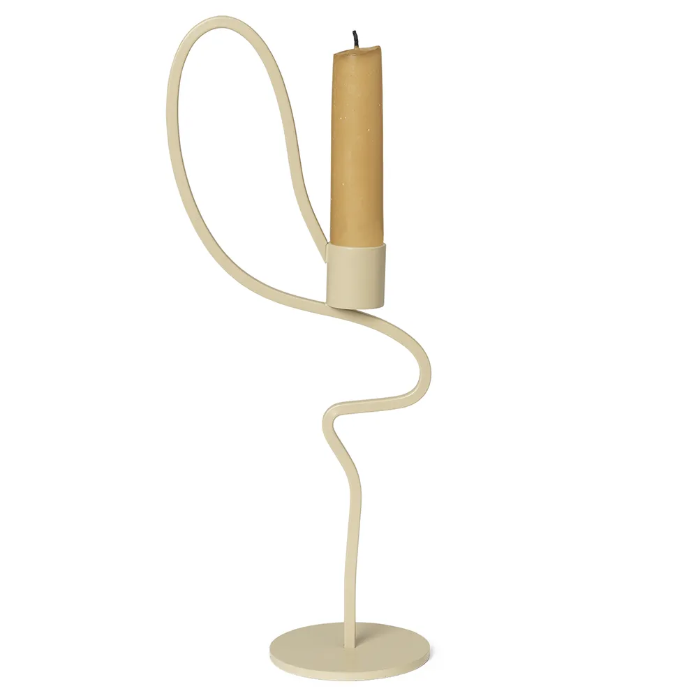 Ferm Living, Valse Kerzenständer hoch Cashmere