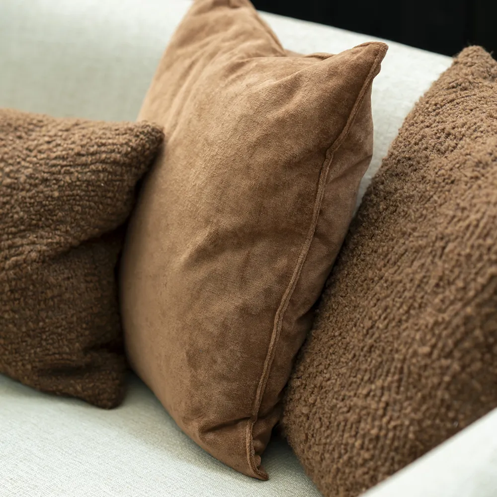 Kissen Wave 50x50 cm Cinnamon