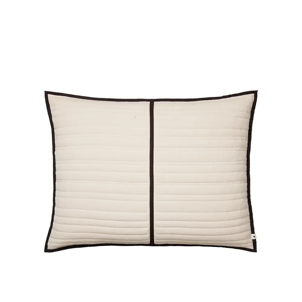 Gesteppte Zierkissen aus Bio-Baumwolle Vari