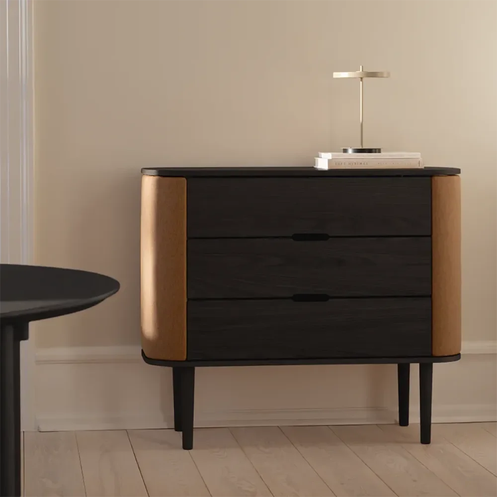 Treasures Kommode, Eiche schwarz/Sugar Brown