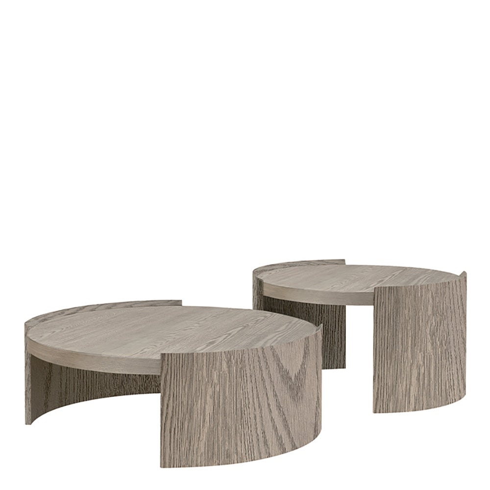 Oakland Couchtisch Ø80 cm Antikgrau