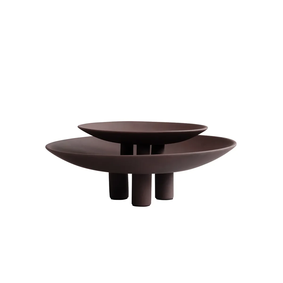 Handbemalter Dekoteller Duck Mini Chocolate Brown Ø 30 cm
