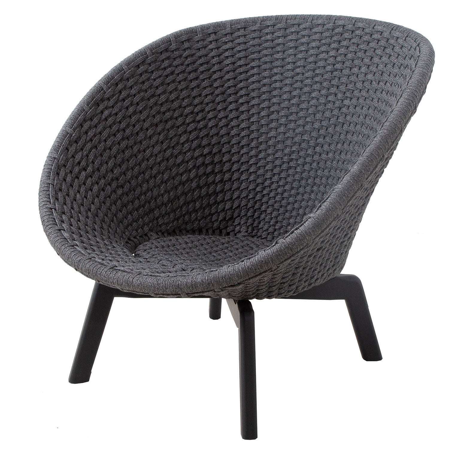 Peacock Lounge Chair W/Black Teak Beine Indoor