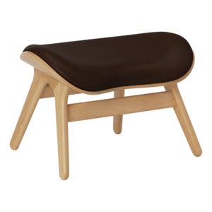 A Conversation Piece Ottoman Fußhocker Oak/Umage Leather Brown