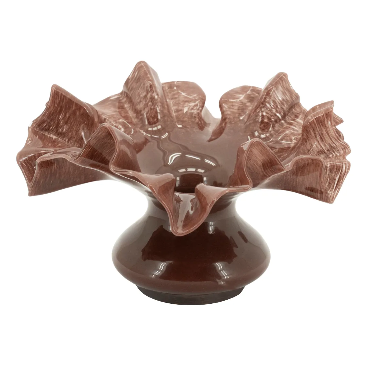 Baia 1 Vase 26x26x16,5 cm Glas Rot