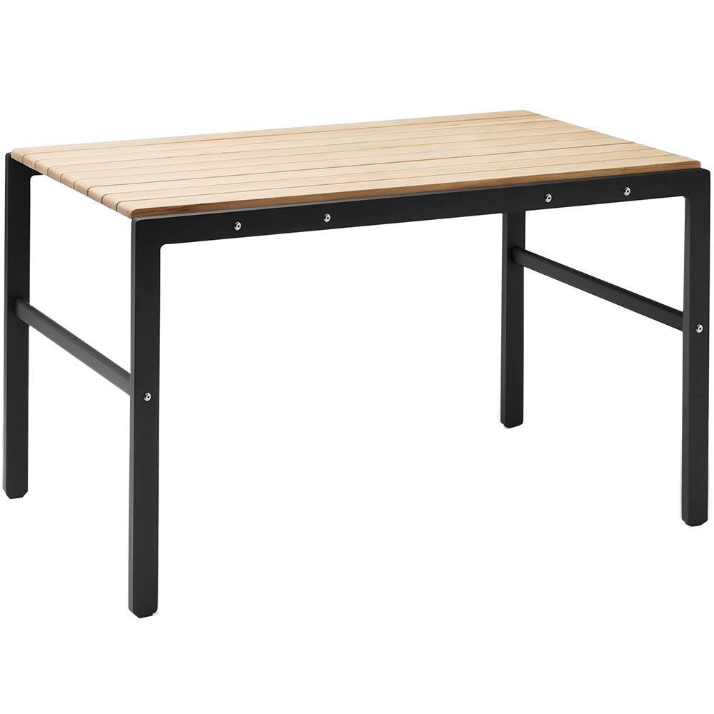 Reform Tisch 125 cm Schwarz/Teak