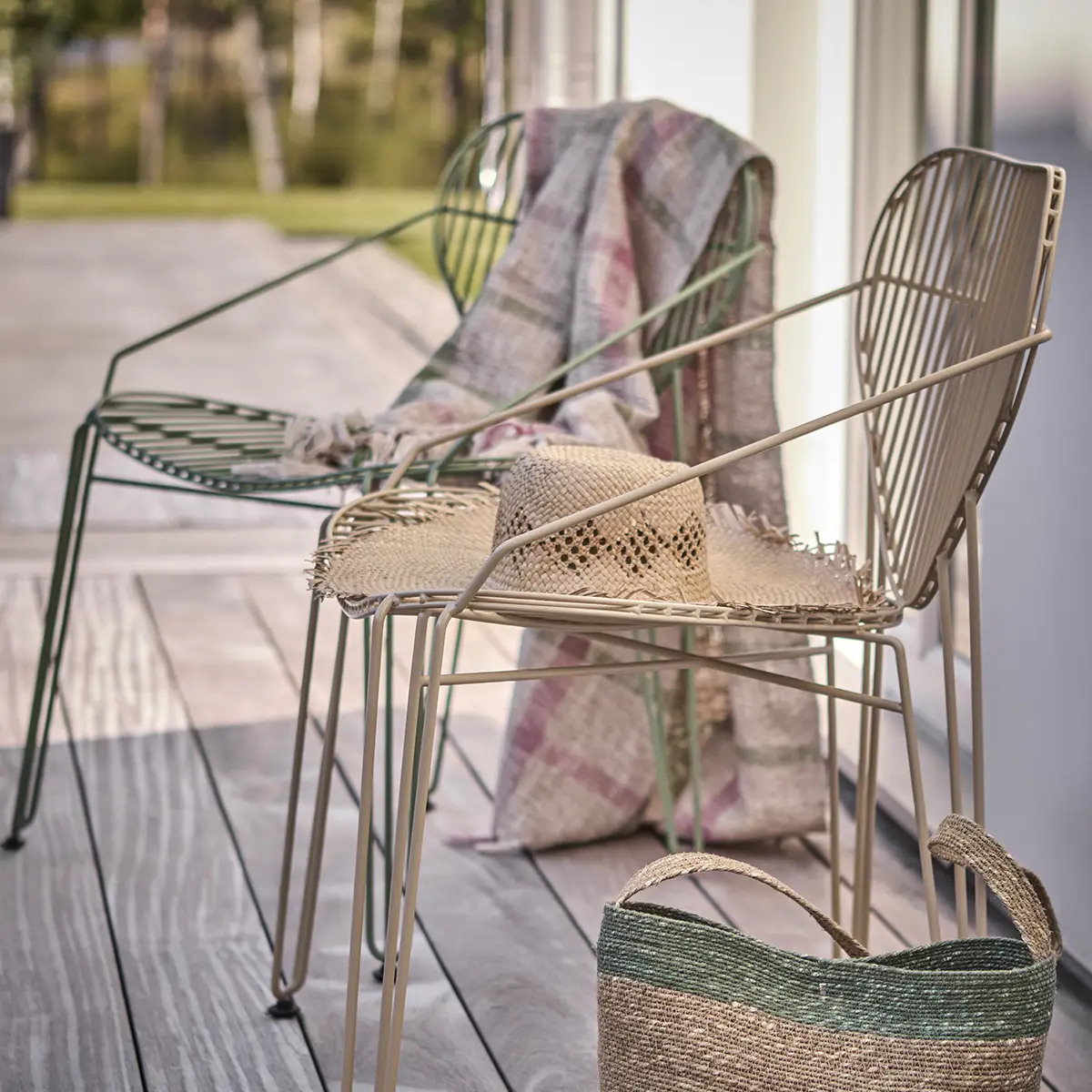 MARSTRAND Stuhl Beige B60 x T46 x H43/77 cm