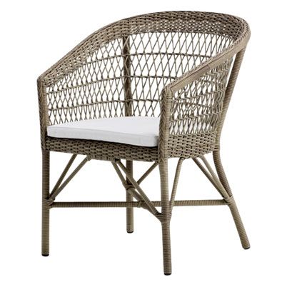 Emma Stuhl antik Kunststoff Rattan