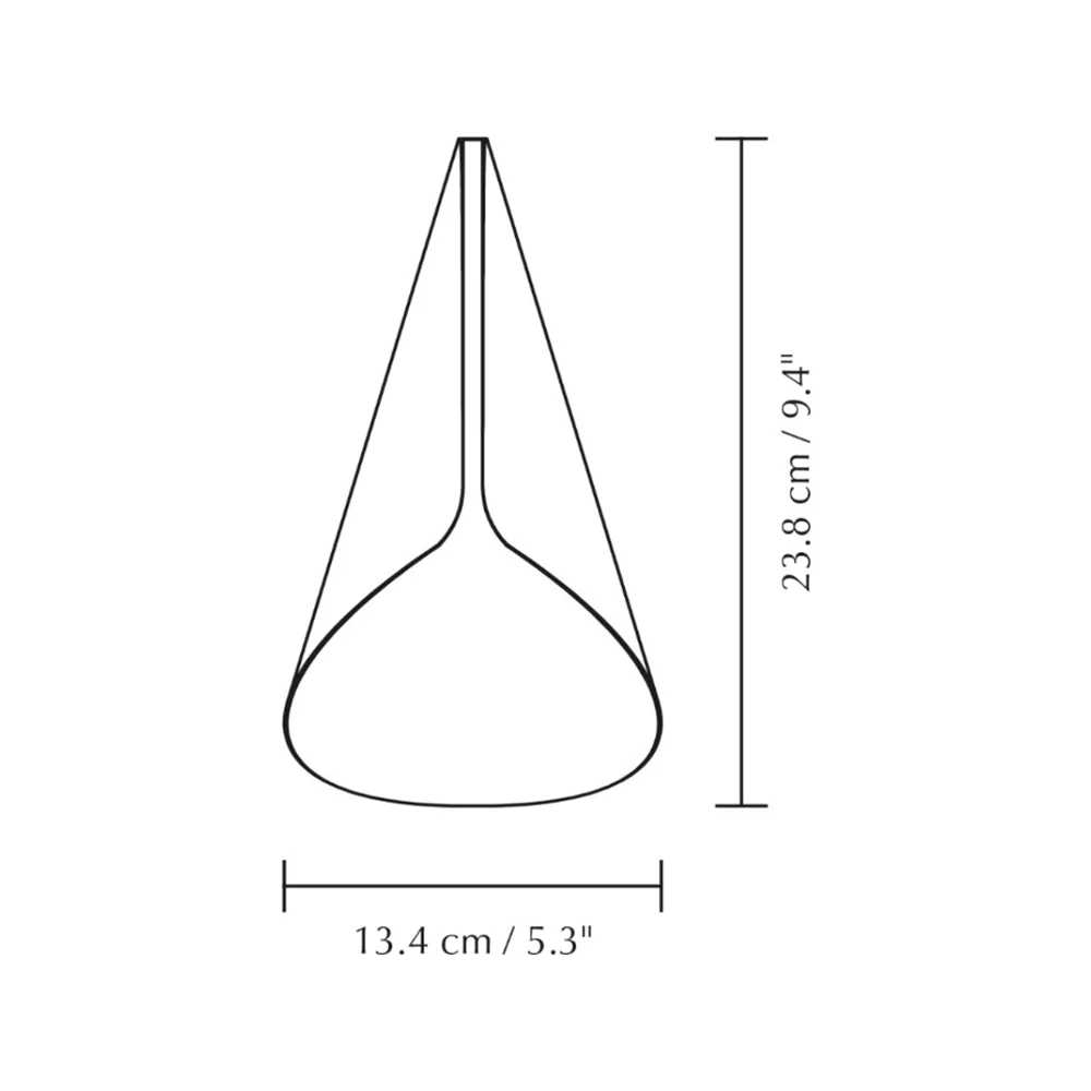 Cornet Lampenschirm Umber/Steel