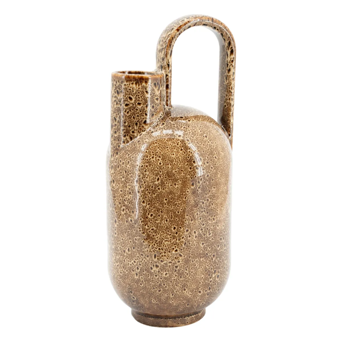 Kyanta large 16x15,5x37,5 cm Steingut Braun