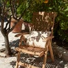Barriere Zierkissen 50x40 cm Goldgelber Streifen