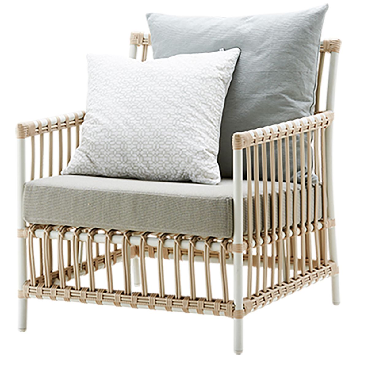 Caroline Sessel Kunststoff Rattan Taube