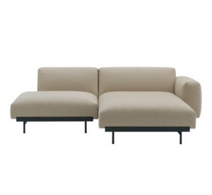 In Situ 2-Sitzer-Modulsofa - Config 7 - Ecriture240/Schwarz