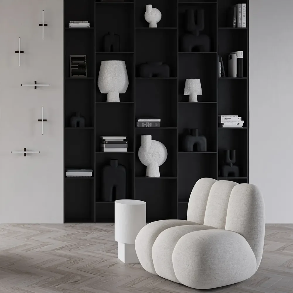 Column Tisch – Knochenweiß