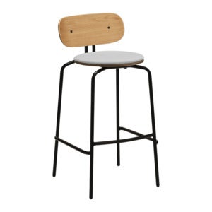 Curious Barhocker Eiche/Schwarz Sterling