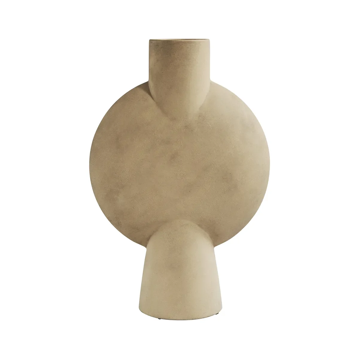 Handbemalte Vase Sphere Bubl Hexa Sand H60 cm