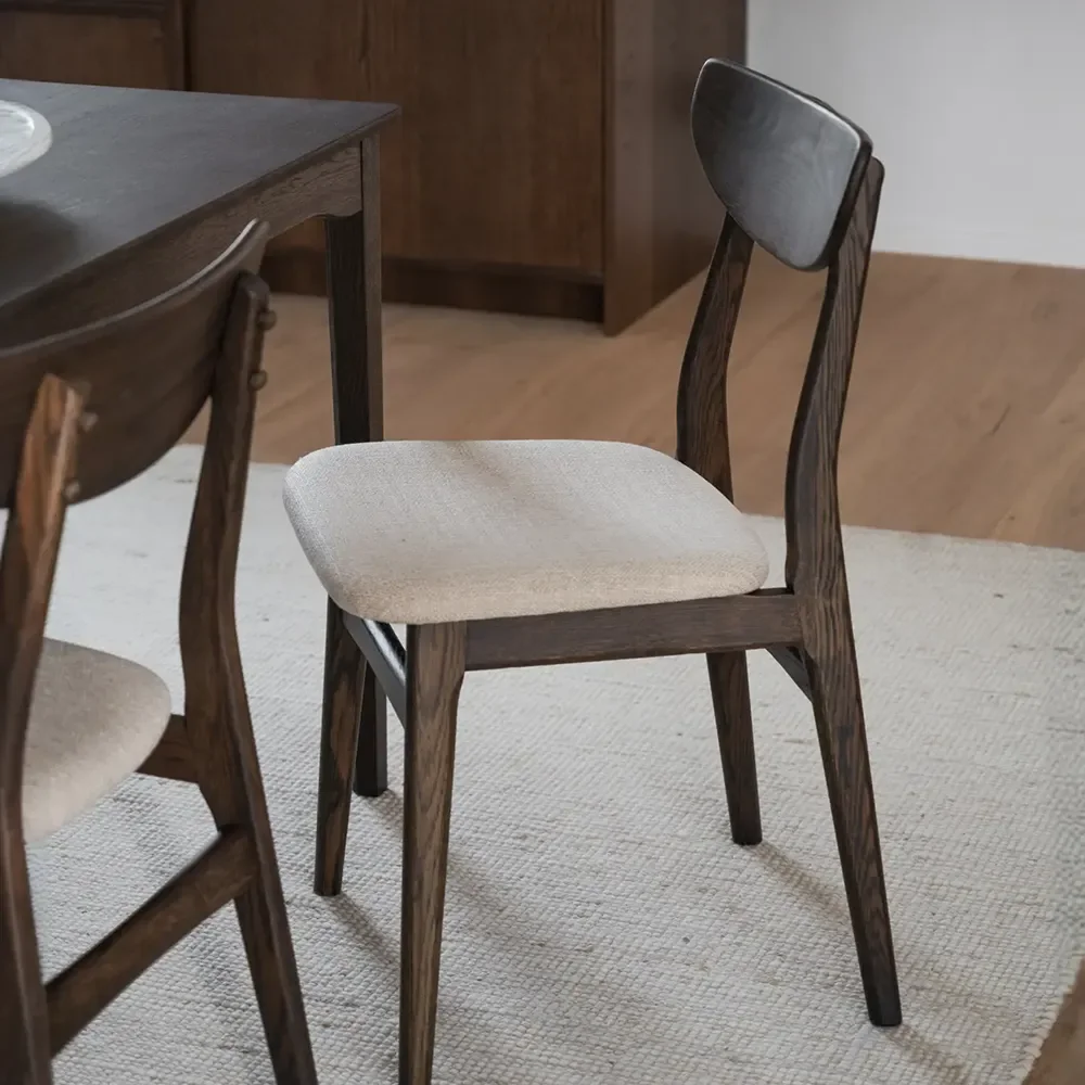 Rodham Stuhl braun Eiche/beige