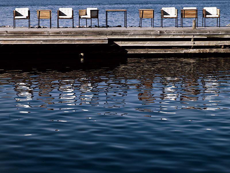 Häringe Esstisch 95X214cm Schwarz / Teak