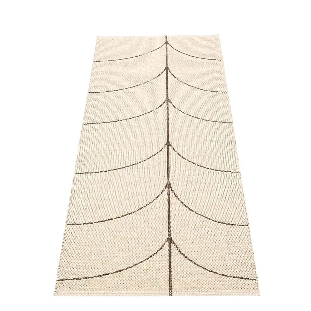 Gewebter Teppich Leif Dark Brown 70x180 cm